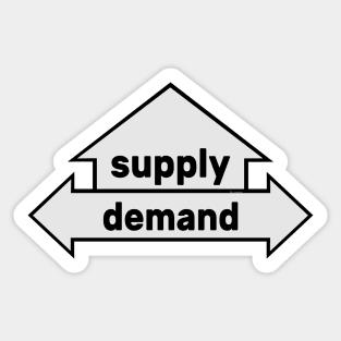 Arrows - Text Art - Supply and Demand Sticker